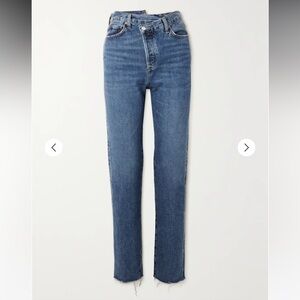 AGOLDE across Cross Straight Jeans